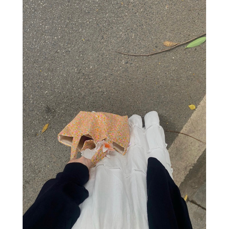 Túi tote Daisy - túi vải hoạ tiết 2 lớp dày dặn | OH.LINDA