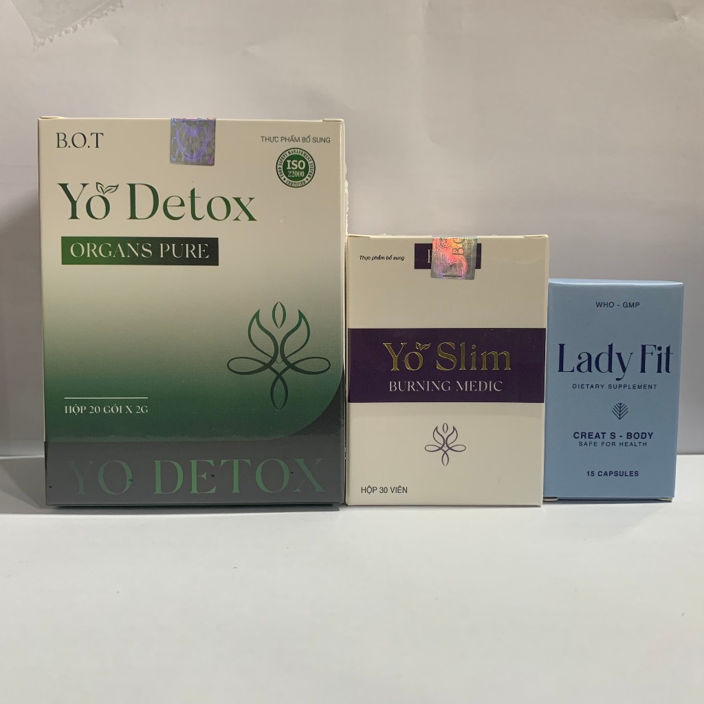 Giảm Cân Yo Slim và Yo Detox B.O.T tặng kèm Magic Body liệu trình 15 ngày an toàn hiệu quả