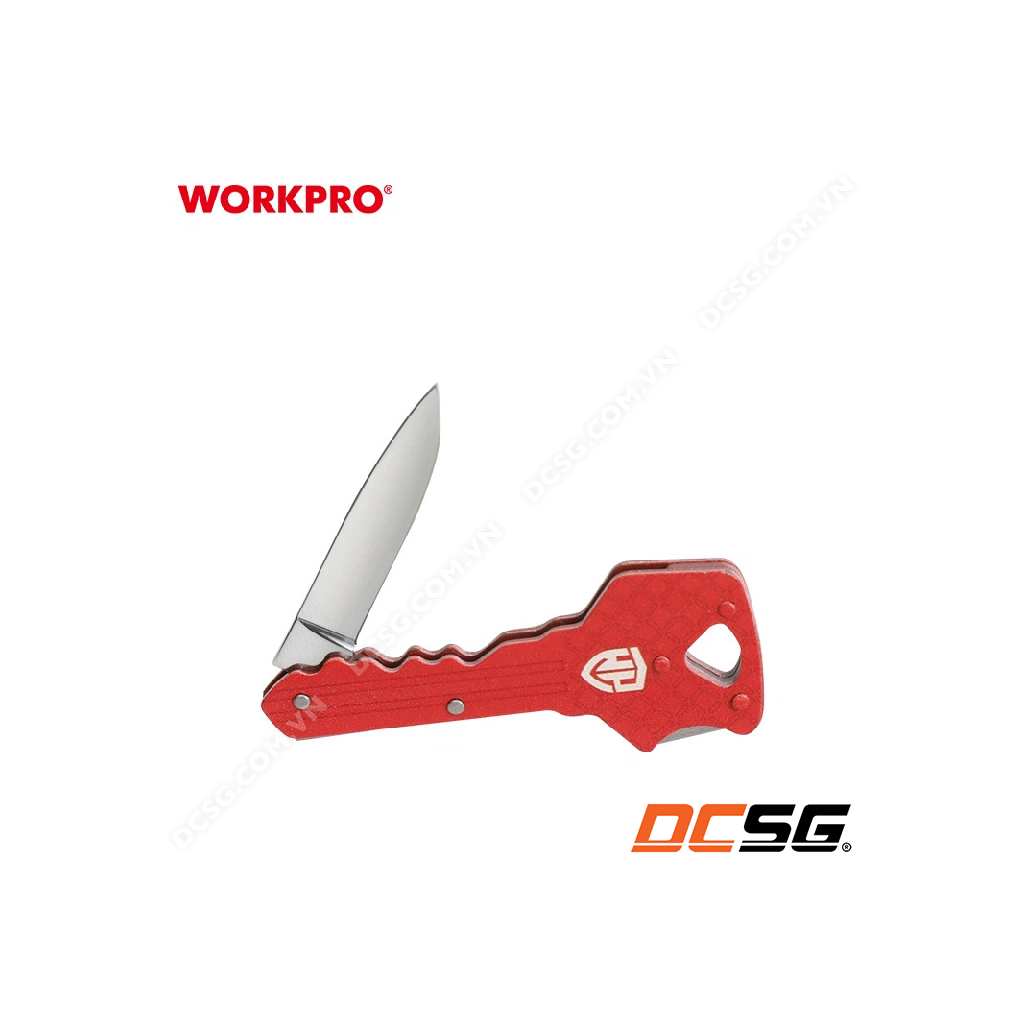 Dao cắt gấp gọn an toàn hình chìa khóa 2.5" Workpro | DCSG