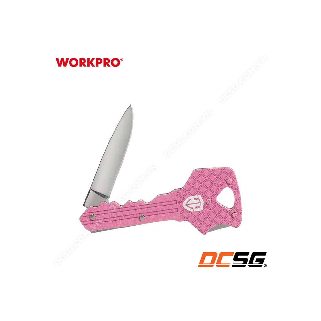 Dao cắt gấp gọn an toàn hình chìa khóa 2.5" Workpro | DCSG