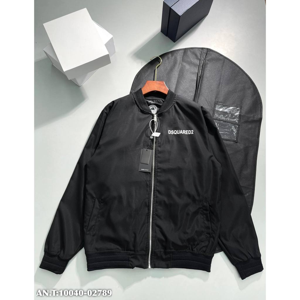 Áo Khoác Gió Nam DSQ Siêu Cấp AG310 In Chữ Trước Sau Chất Liệu Gió Chống Nước Thời Trang Nam Họa Tiết Chữ