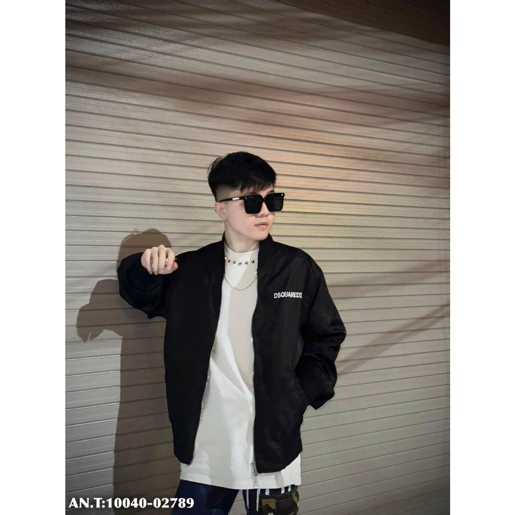 Áo Khoác Gió Nam DSQ Siêu Cấp AG310 In Chữ Trước Sau Chất Liệu Gió Chống Nước Thời Trang Nam Họa Tiết Chữ