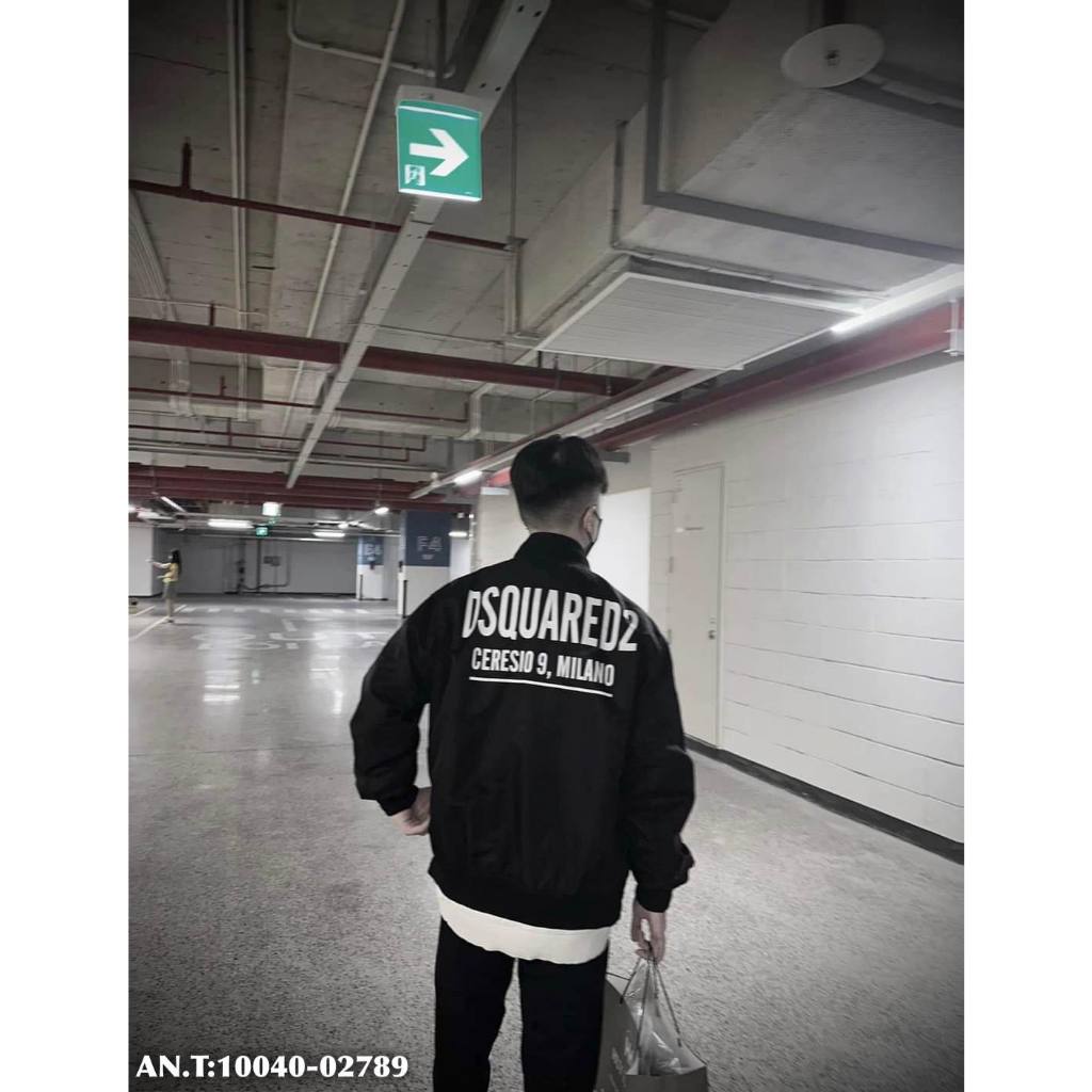 Áo Khoác Gió Nam DSQ Siêu Cấp AG310 In Chữ Trước Sau Chất Liệu Gió Chống Nước Thời Trang Nam Họa Tiết Chữ
