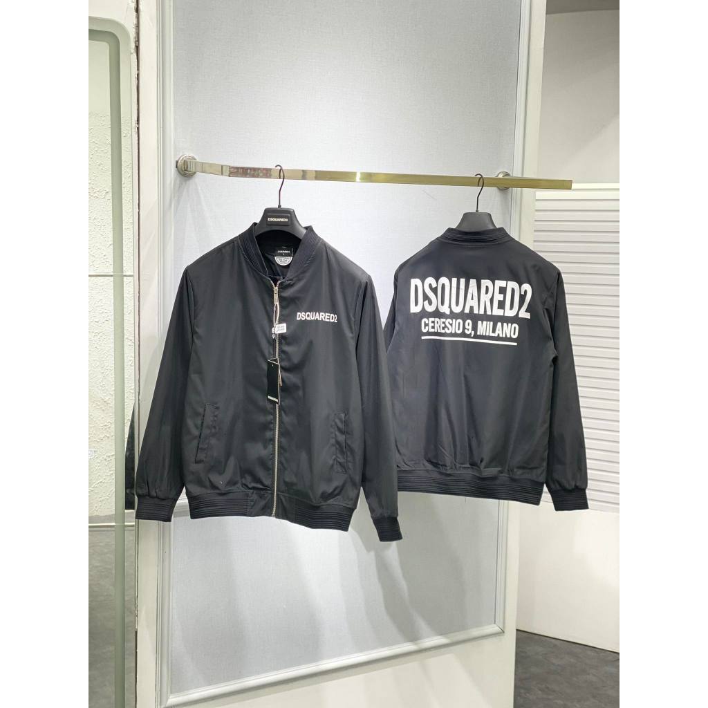 Áo Khoác Gió Nam DSQ Siêu Cấp AG310 In Chữ Trước Sau Chất Liệu Gió Chống Nước Thời Trang Nam Họa Tiết Chữ