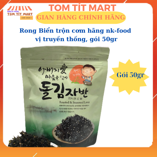 Rong biển giòn trộn gia vị ngọt truyền thống 50g hàn quốc, vị ngọt vừa ăn, trộn cơm,đồ ăn vặt