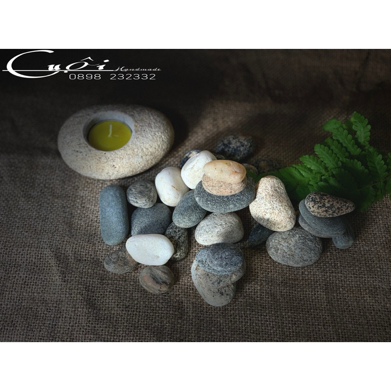 Đá cuội nhỏ mix size hàng chọn tay đẹp dùng rải nền,trang trí...