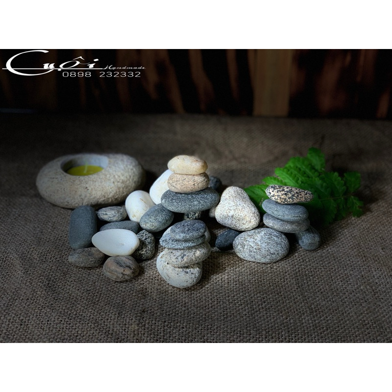 Đá cuội nhỏ mix size hàng chọn tay đẹp dùng rải nền,trang trí...