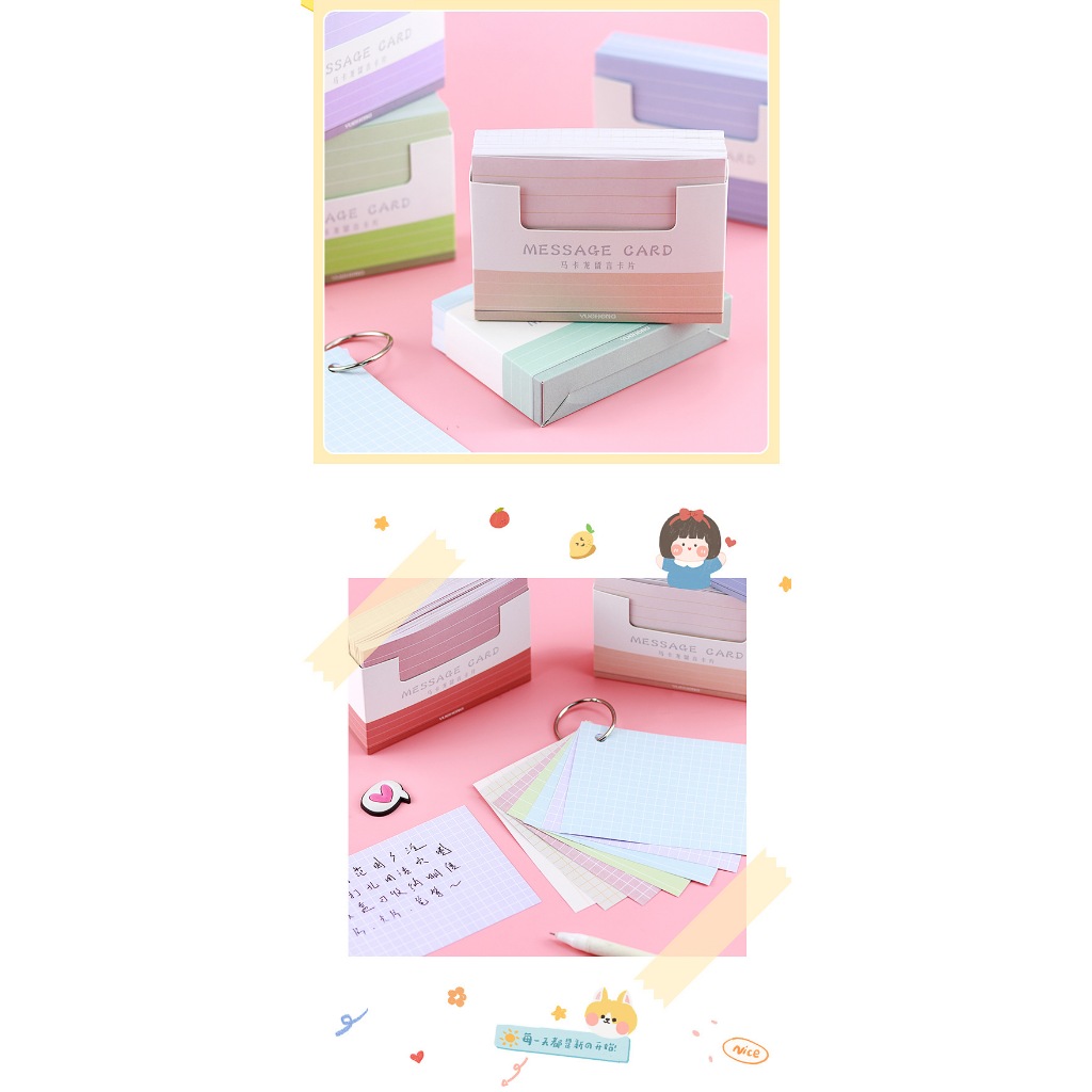 SN17 Giấy ghi chú màu macaron set 150 tờ