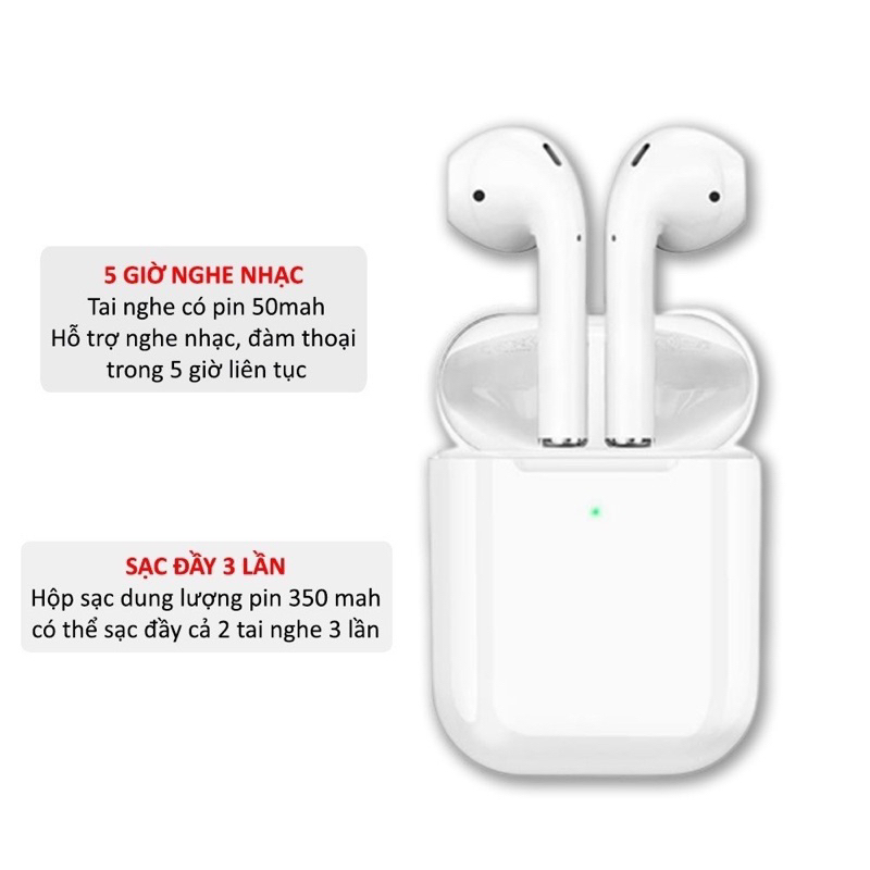 Tai Nghe Bluetooth AlP2 Không Dây Pin Trâu 6h Full Chức Năng Dùng Cho Mọi Điện Thoại Bảo Hành 12T