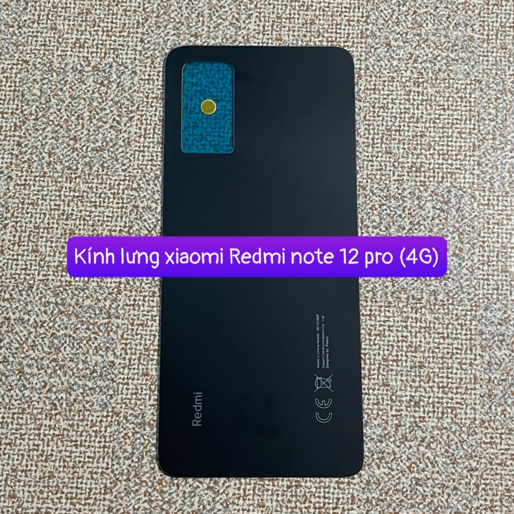 kính lưng Redmi note 12 pro 4G