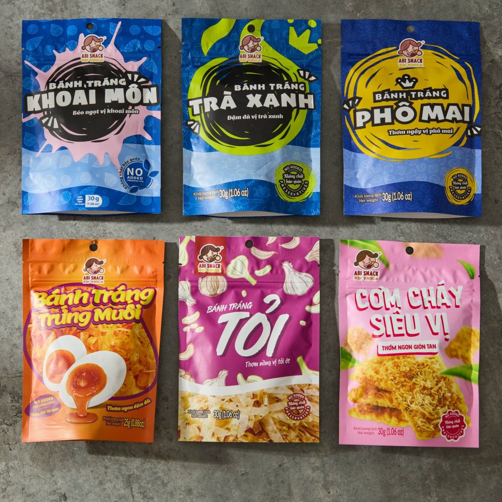 BÁNH TRÁNG ABI SNACK COMBO MINI SIZE