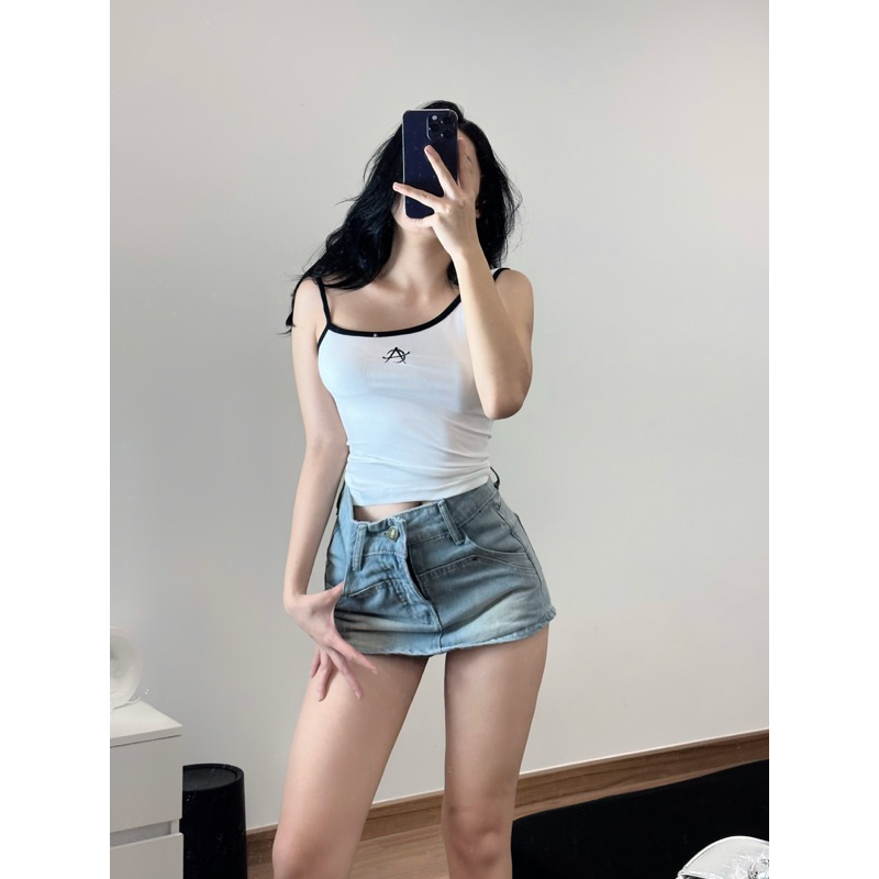 Áo Tank Top Hai Dây Lệch TOLOVI’S