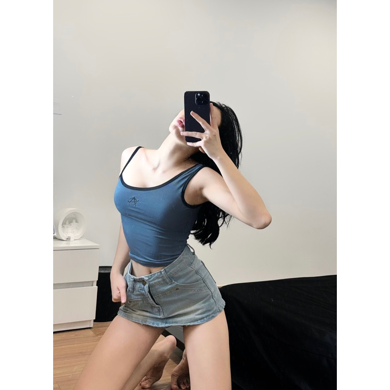 Áo Tank Top Hai Dây Lệch TOLOVI’S