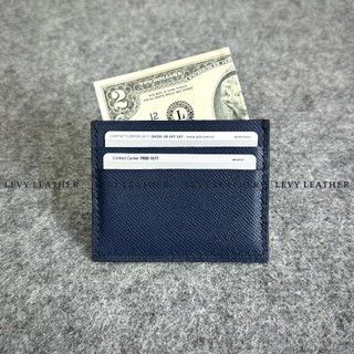 Ví mini đựng thẻ card holder levy handmade da bê epsom nhập khẩu