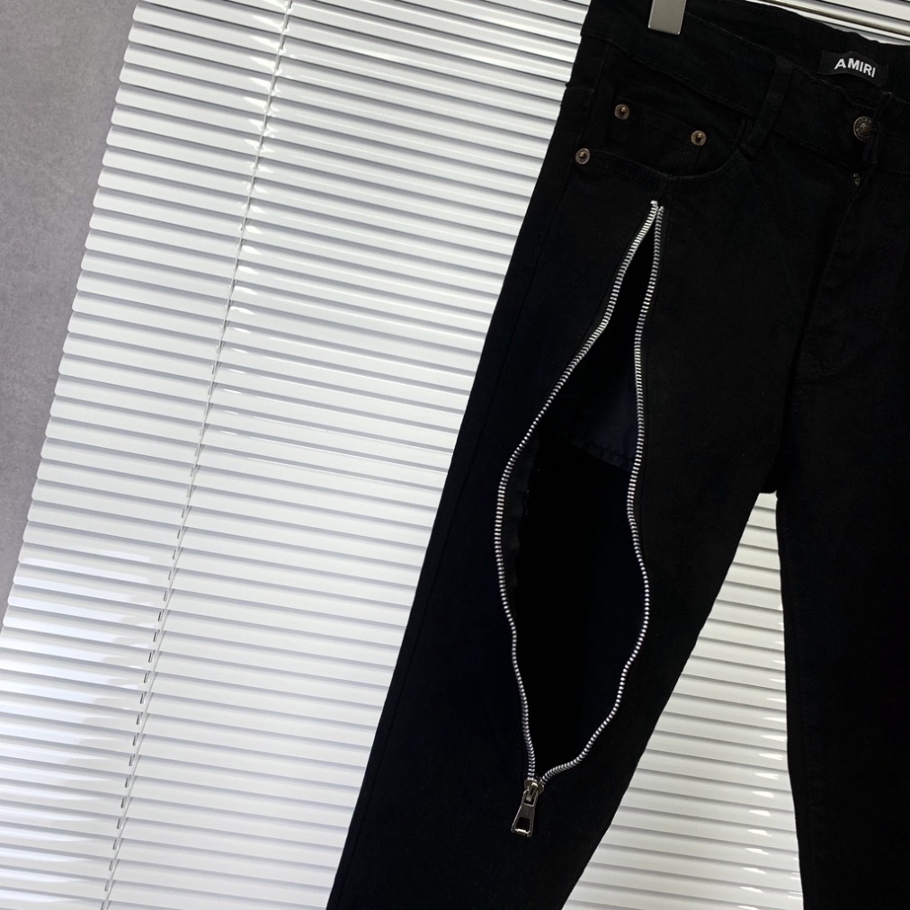 Quần Jeans Nam Đen SlimFit Có Khóa Zip Chạy Dọc Đùi Phong Cách Thời Thượng HOT 2023 BN11