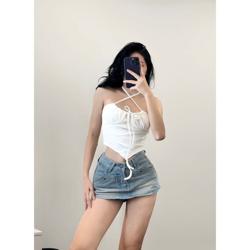 Áo Hai Dây Cổ Yếm Ôm Dáng TOLOVI’S