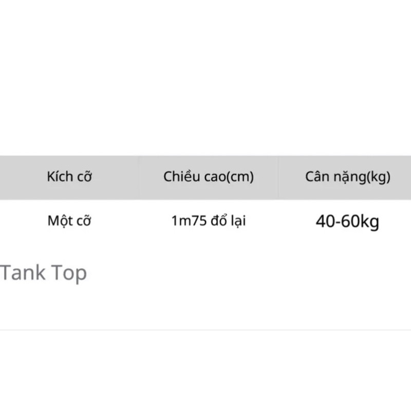 Áo Tank Top Hai Dây Lệch TOLOVI’S