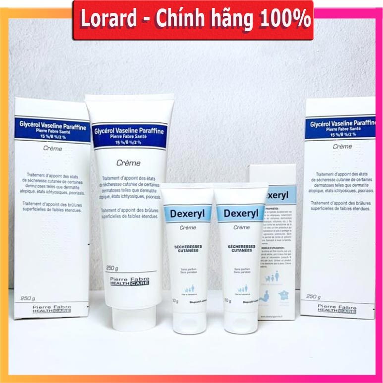 Kem Dexeryl pháp 250gr, dưỡng ẩm, dưỡng da cho bé mịn màng, nhất là bé da khô, chàm, da cơ địa