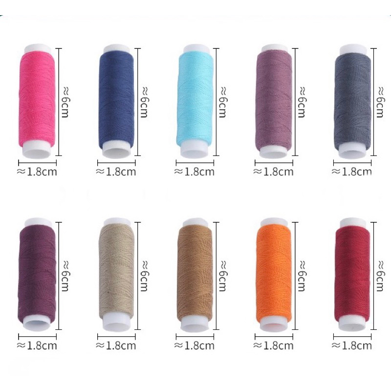 Chỉ may tay, may máy cuộn 110m nhiều màu sắc