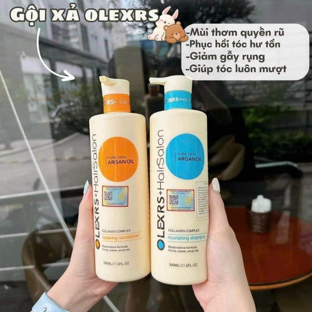 Cặp Dầu Gội Xả Olexrs Hair Salon 500ml-960ml