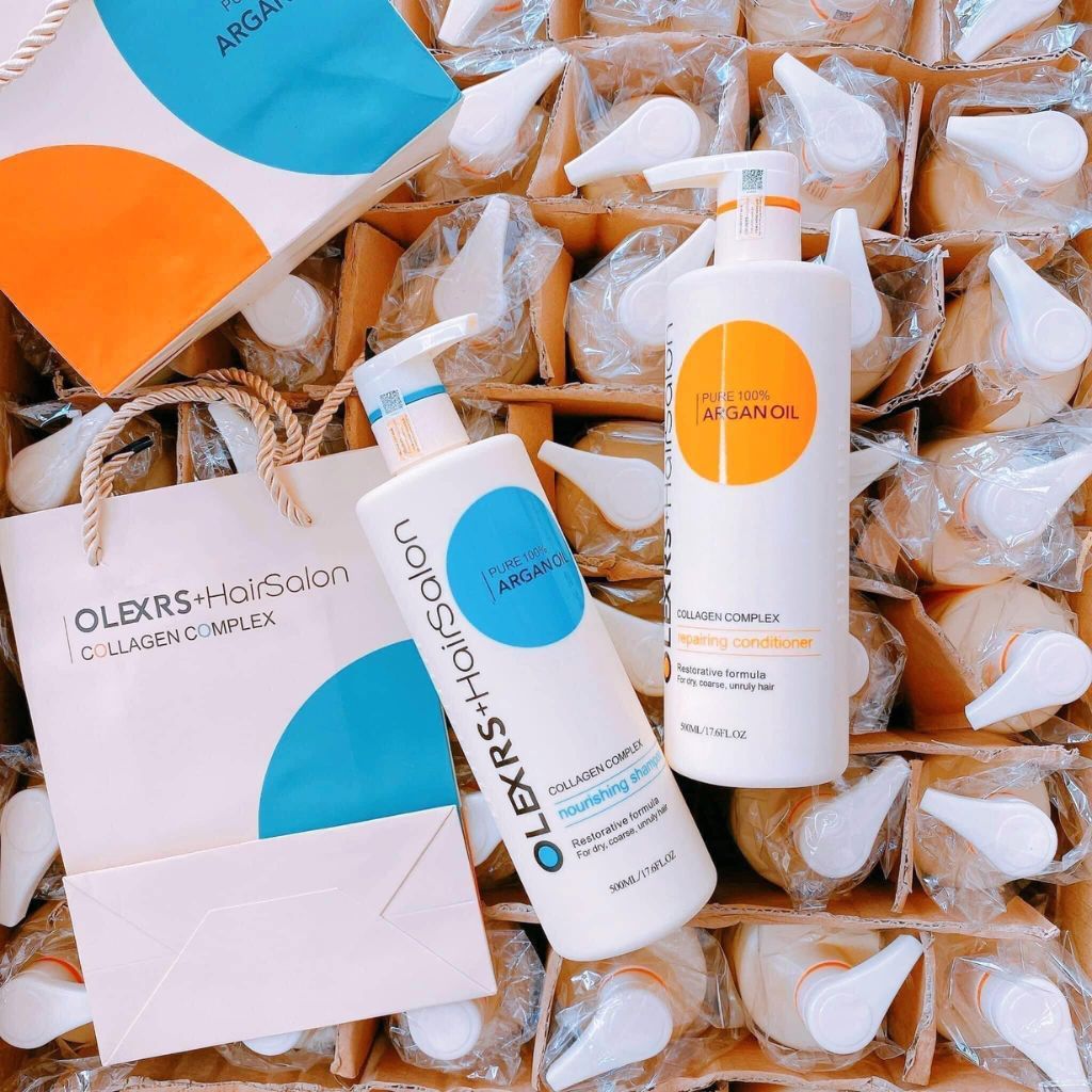 Cặp Dầu Gội Xả Olexrs Hair Salon 500ml-960ml