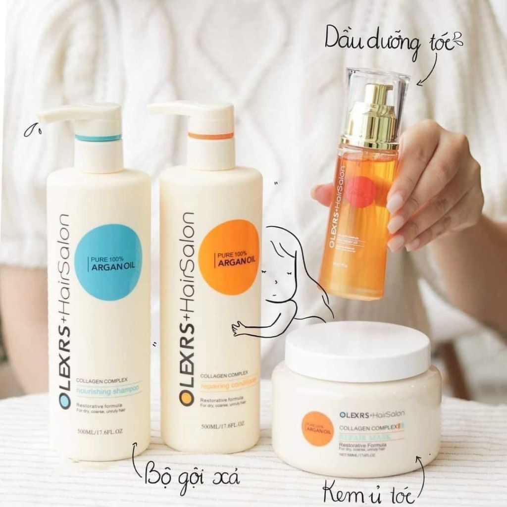 Cặp Dầu Gội Xả Olexrs Hair Salon 500ml-960ml