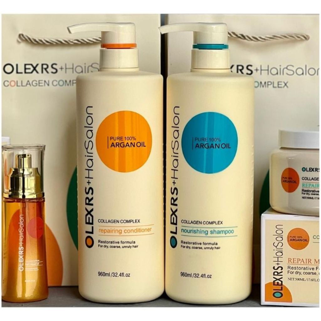 Cặp Dầu Gội Xả Olexrs Hair Salon 500ml-960ml