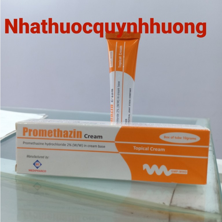 Kem bôi giảm ngứa PROMETHAZIN 10G giúp giảm các triệu chứng ngứa do dị ứng