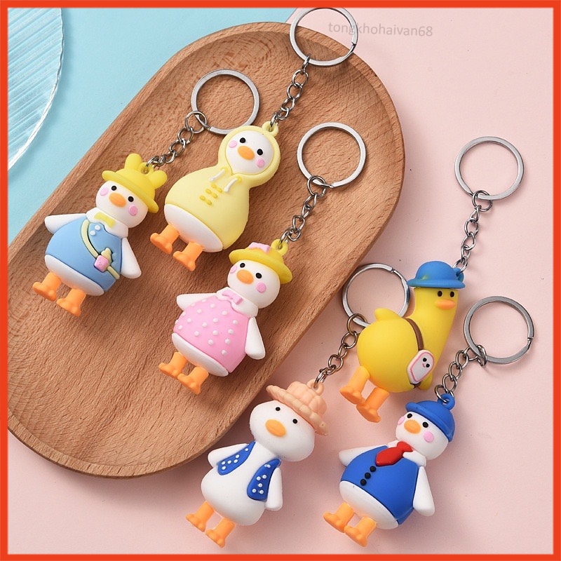 Móc Khoá  Thiết Kế Đơn Giản Tiện Dụng Chú Vịt Thời Trang Phong Cách Cá Tính