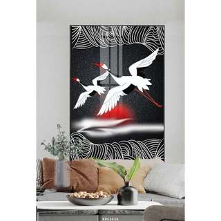 Tranh HẠC Khổ Dọc 40 x 60cm - ANNADECOR SG
