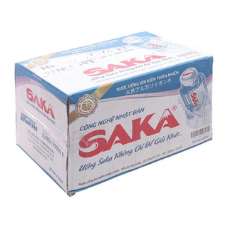 Thùng 24 chai nước i-on kiềm saka 555ml/ 1.2l