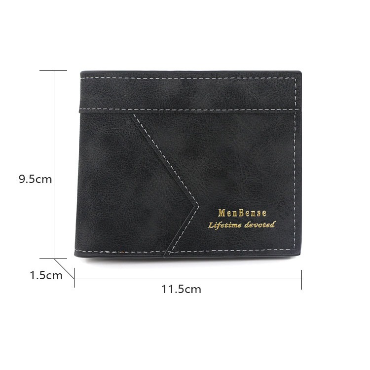 Ví da nam gấp đôi da mềm nhiều ngăn mẫu mới nhiều ngăn