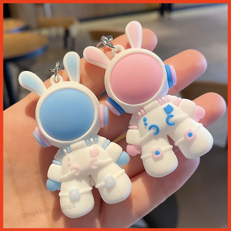 Móc Khóa Nhân Vật Hoạt Hình Thỏ Phi Hành Gia Đáng Yêu Nhiều Mẫu Lựa Chọn