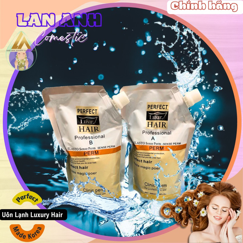 Uốn lạnh Hàn Quốc Perfect LUXURY HAIR 500ml Made in Korea