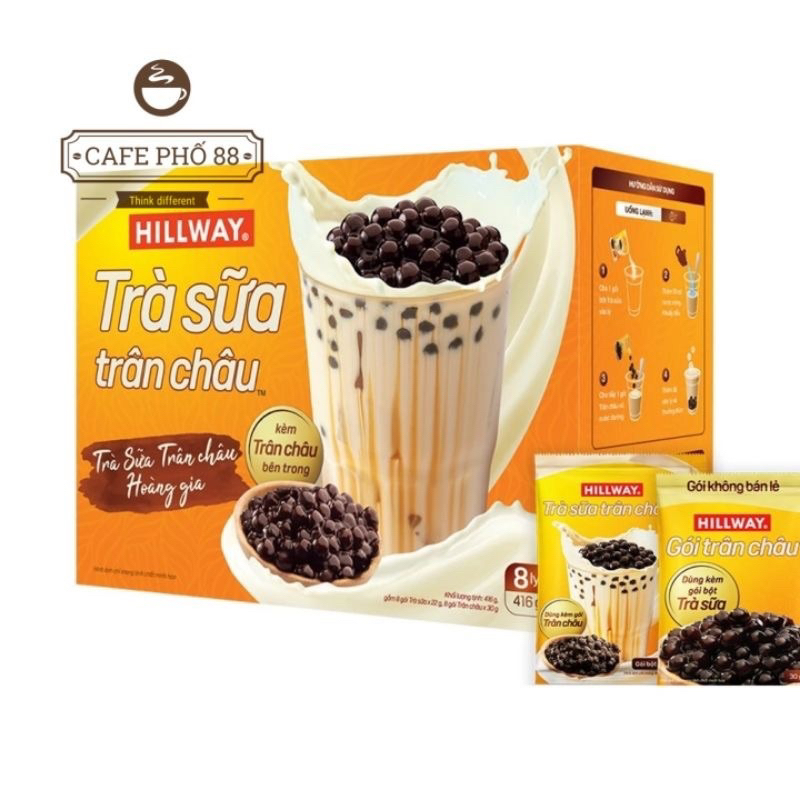 Hộp Trà Sữa Trân Châu Hoà Tan - Hillway - Vị Truyền Thống