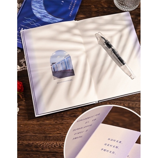 SỔ GHI CHÉP SỔ NHẬT KÍ BÌA CỨNG 192 TRANG HÌNH SÓNG BIỂN