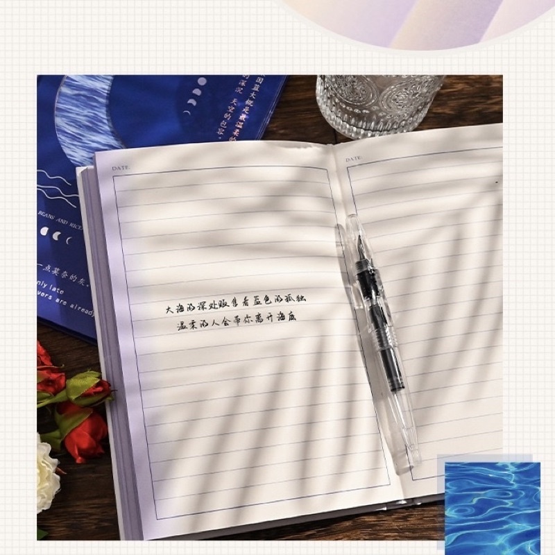 SỔ GHI CHÉP SỔ NHẬT KÍ BÌA CỨNG 192 TRANG HÌNH SÓNG BIỂN