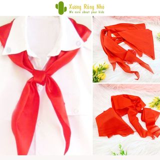 Khăn quàng đỏ cho học sinh, khăn quàng đội viên Xương Rồng Nhỏ