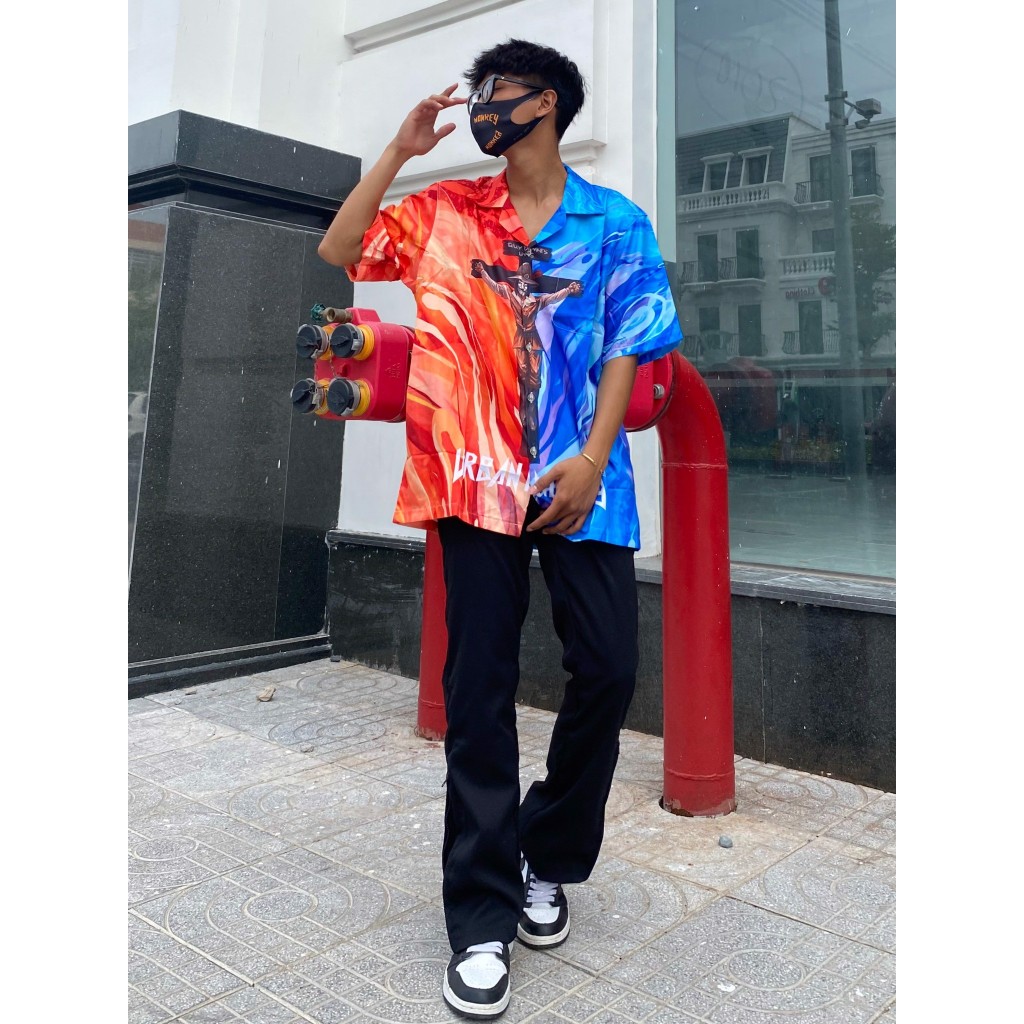 Combo Guy Fawkes Shirt + Not For General Kids Short, Chất Liệu Cotton Lạnh Hình In Chuyền Nhiệt