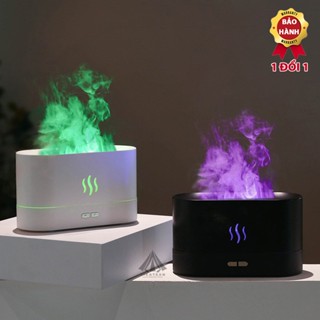 Máy khuếch tán tinh dầu, máy xông tinh dầu thơm phòng ngọn lửa LED RGB đầy màu sắc, máy tọa hương thơm