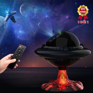Đèn thiên hà UFO, đèn chiếu sao phi hành gia V2, đèn vũ trụ cực đẹp cực chill có điều khiển từ xa