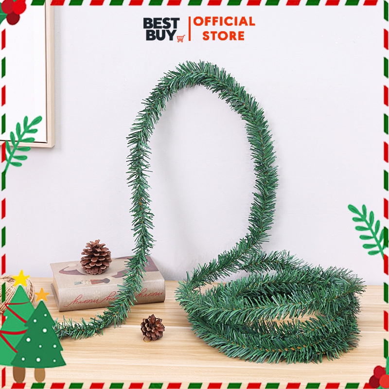 Dây LÁ THÔNG xanh  dài 5.5M x6cm mẫu 2023