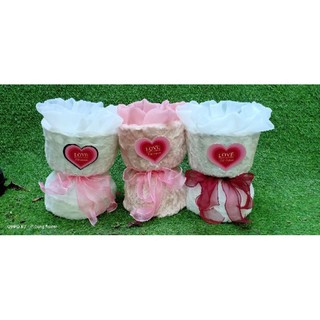 CỐT CẮM HOA CUTE lông thỏ.(20b sáp)