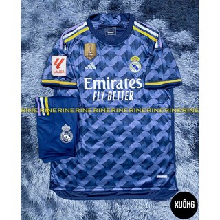 Hàng Super Thailand Bộ Áo bóng đá Real madrid xanh hàng Thailand chuẩn thi đấu 100%. mùa mới 2023 - 2024
