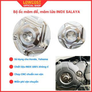 Ốc Mâm Đề Và Ốc Nắp Nhớt Kiểu Sao Xoáy Salaya - Tăng Độ Bền Và Thẩm Mỹ Cho Xe Gắn Được Cho Dòng Xe Honda, Yamaha