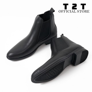 Giày chelsea boots classic leman t2t da cao cấp , đế cao su 3cm - p1 giày chelsea boot nam da simili , đế cao su