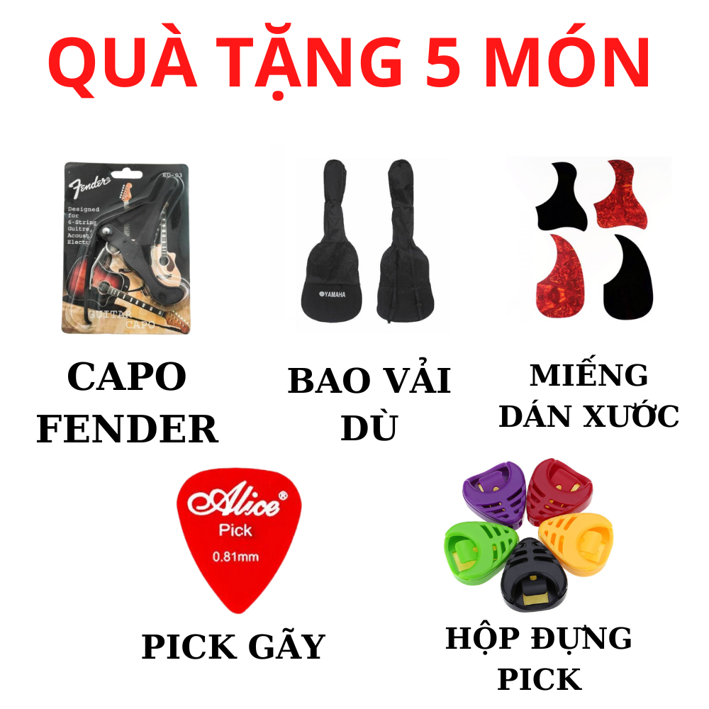 Đàn Guitar Classic AL 39 + Tặng Kèm Bộ Phụ Kiện 5 Món