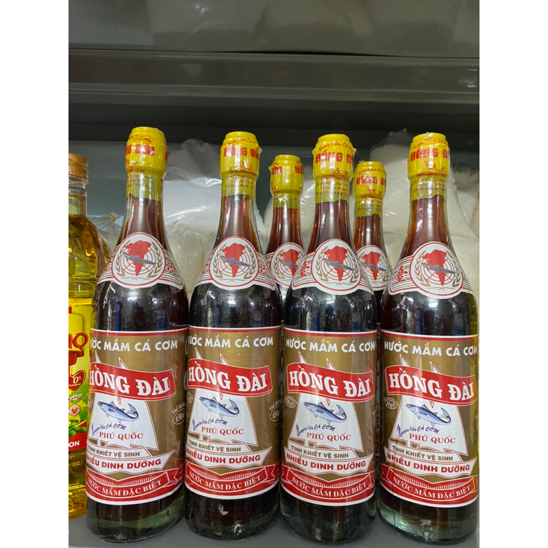 Nước Mắm Cá Cơm Hồng Đài Loại Đặc Biệt 650ml Chai Sành