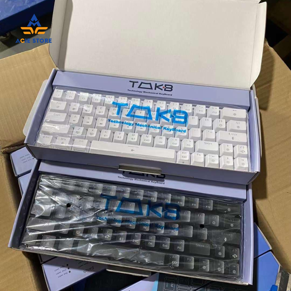 Bàn Phím Cơ Không Dây Bluetooth TMKB T68SE By Kemove Văn Phòng, Gaming Led RGB ACIE STORE