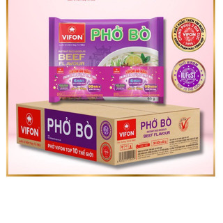 ( HSD: T9/2024)Thùng 30 gói phở bò Vifon 65g ( 30 gói x 65g)